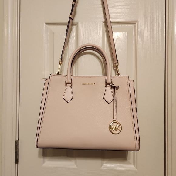 💕Michael Kors Hope Powder Blush Satchel w Adjustable Strap and Matching Wallet - Picture 7 of 16